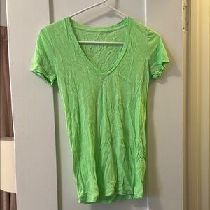 J. Crew Green Fitted Short Sleeve Tee